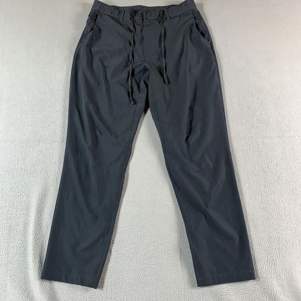 Fabletics Pants Mens 32x29 Gray Stretch Track Elastic Waist Zip Pocket Casual